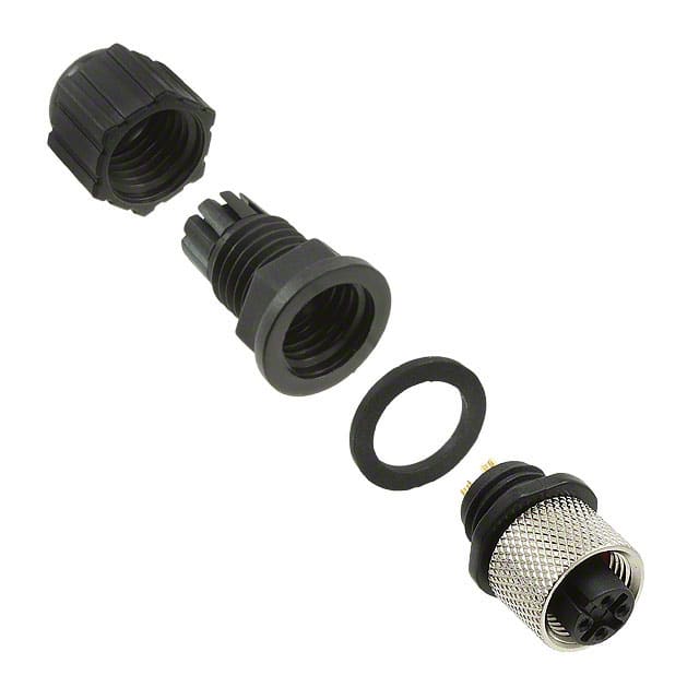 3N304-A000-S08 BF CONN RCPT FMALE 4P GOLD SLDR CUP