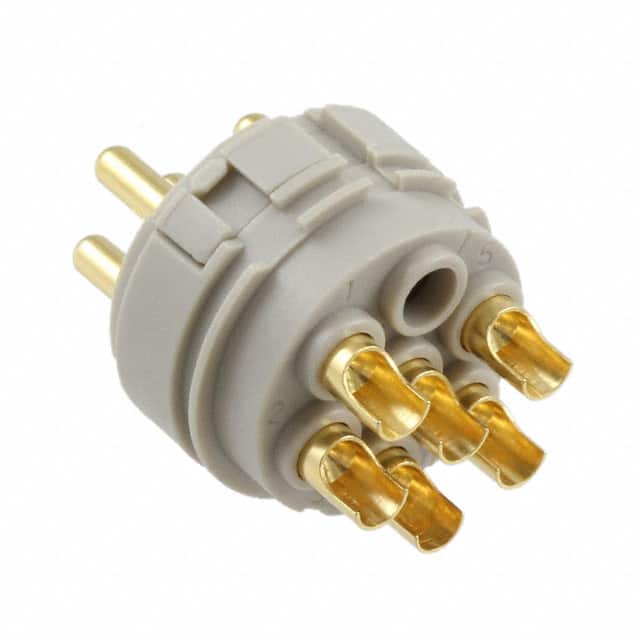 1593072 CONN MALE INSERT 6P SOLDER CUP