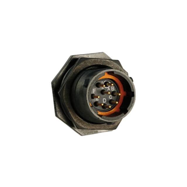 UTS712E8P CONN RCPT MALE 8P GOLD SLDR CUP