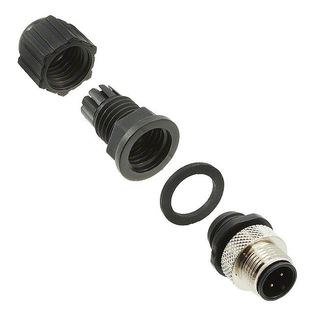 3N104-A000-S08 BF CONN PLUG MALE 4P GOLD SLDR CUP