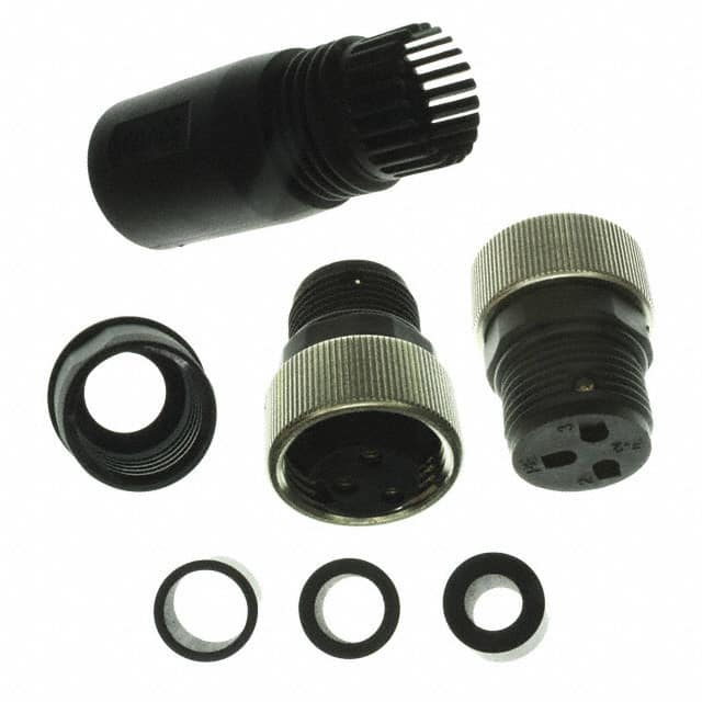 41-00001 CONN PLUG FMALE 3POS GOLD SCREW