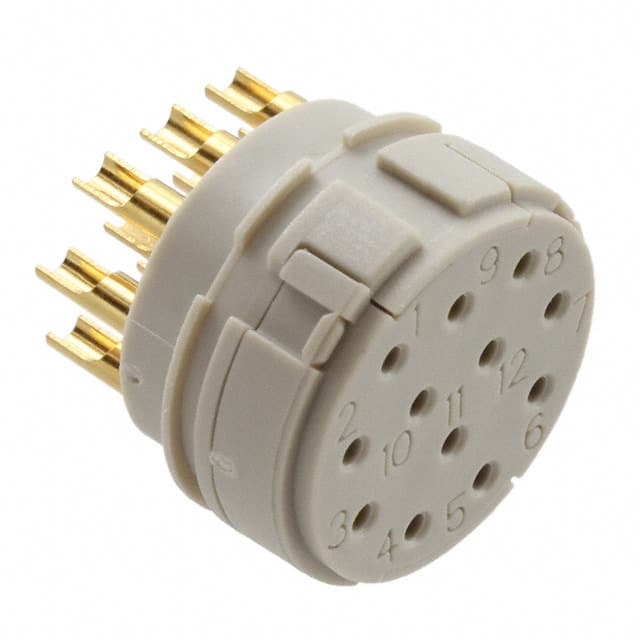 1598466 CONN FMALE INSERT 12P SOLDER CUP