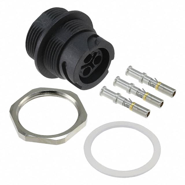 17-400173 CONN RCPT FMALE 3POS GOLD CRIMP