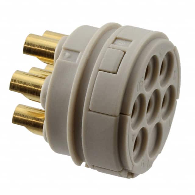 1593645 CONN FMALE INSERT 6P SOLDER CUP