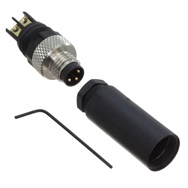 V3S-GM CONN PLUG MALE 3POS GOLD SCREW