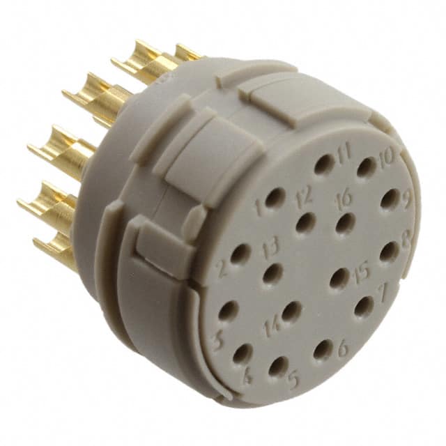 1600816 CONN FMALE INSERT 16P SOLDER CUP