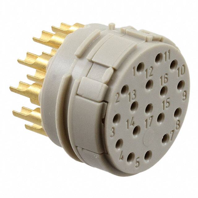 1601799 CONN FMALE INSERT 17P SOLDER CUP