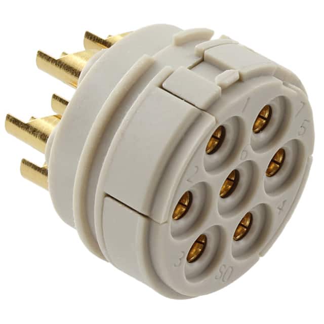 1594558 CONN FMALE INSERT 7P SOLDER CUP