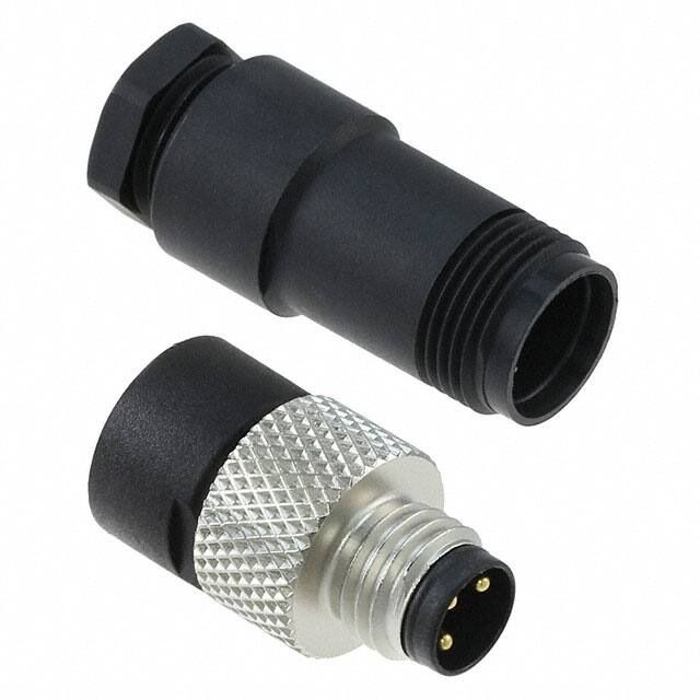 1200910004 CONN RCPT MALE 3POS GOLD SOLDER