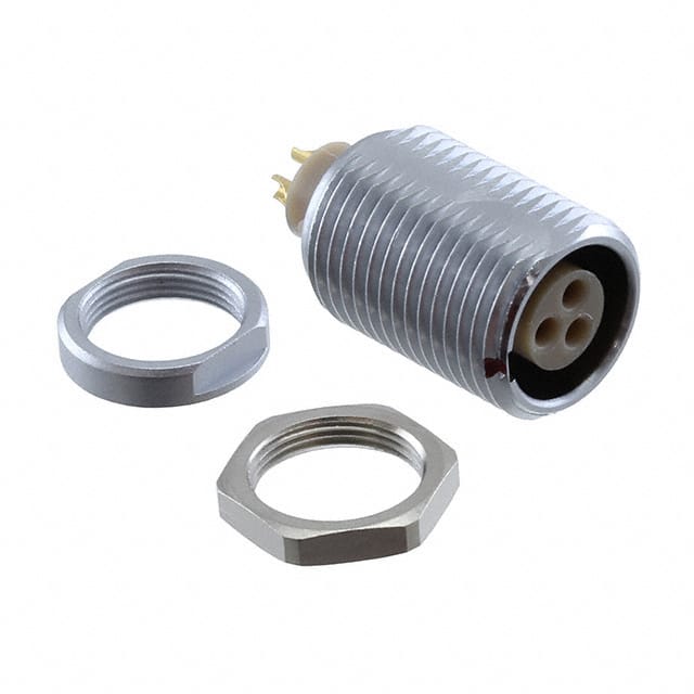 G51L0C-P03LPH0-0000 CONN RCPT FMALE 3P GOLD SLDR CUP