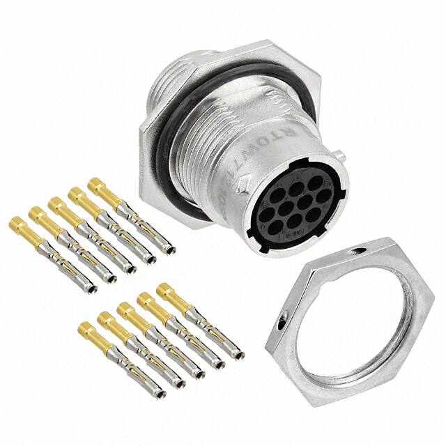 RT0W71210SNH-K CONN RCPT FMALE 10POS GOLD CRIMP