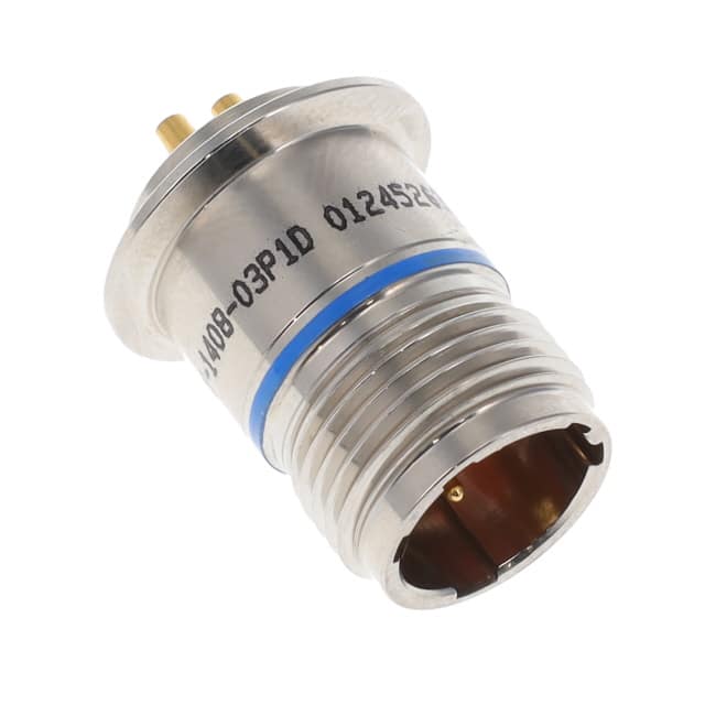 BNY-1408-03P1D CONN RCPT MALE 3P GOLD SLDR CUP