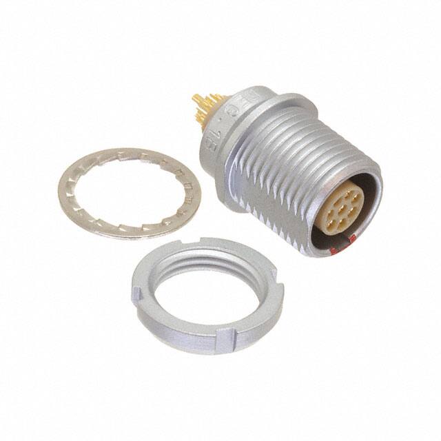 EEG.1B.308.CLL CONN RCPT FMALE 8P GOLD SLDR CUP