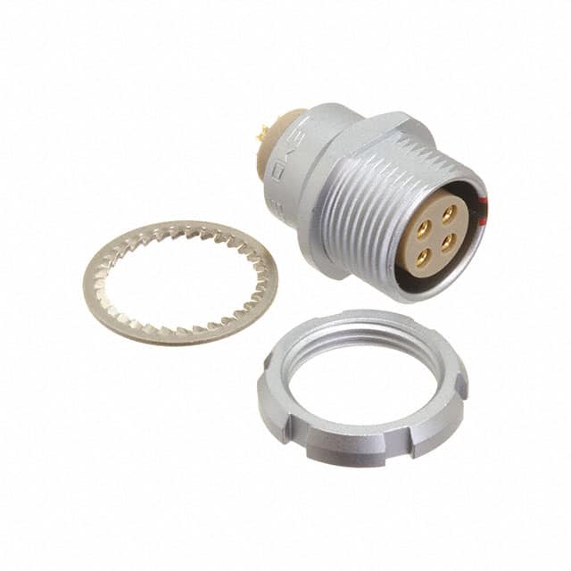 EEG.2B.304.CLL CONN RCPT FMALE 4P GOLD SLDR CUP