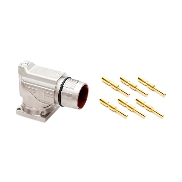 MB7RJN0602-KIT CONN RCPT MALE 6POS GOLD CRIMP
