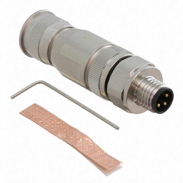 21023691301 CONN RCPT MALE 3POS GOLD SCREW