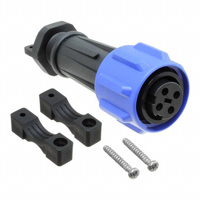PXA911/04/S CONN PLUG FMALE 4P NICKEL SCREW