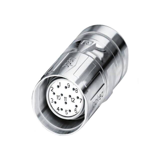 1619522 CONN PLUG FMALE 12P SOLDER CUP