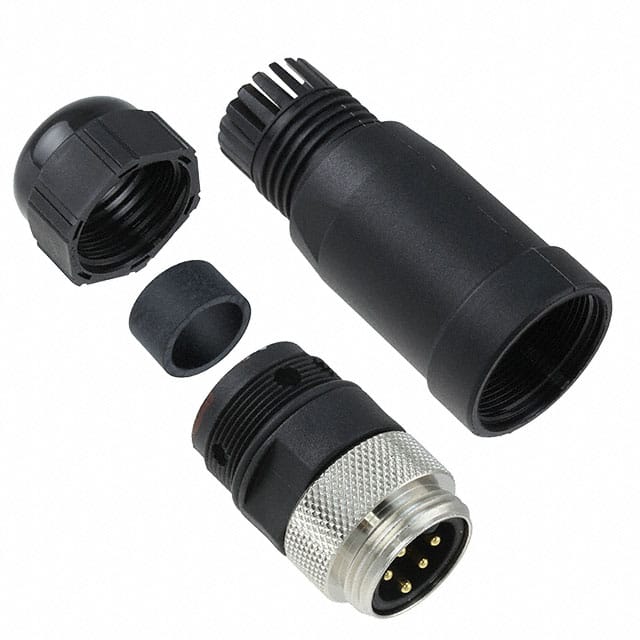 1300340006 CONN RCPT MALE 5POS GOLD SCREW