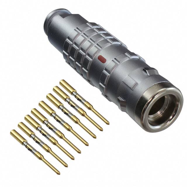 FGG.1K.308.CYCC60Z CONN PLUG MALE 8POS GOLD CRIMP