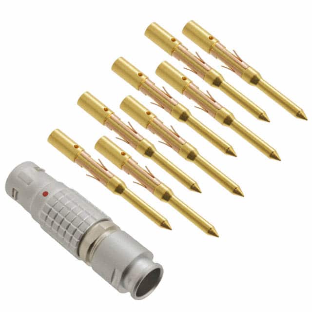 FGG.3B.308.CYCD10Z CONN PLUG MALE 8POS GOLD CRIMP