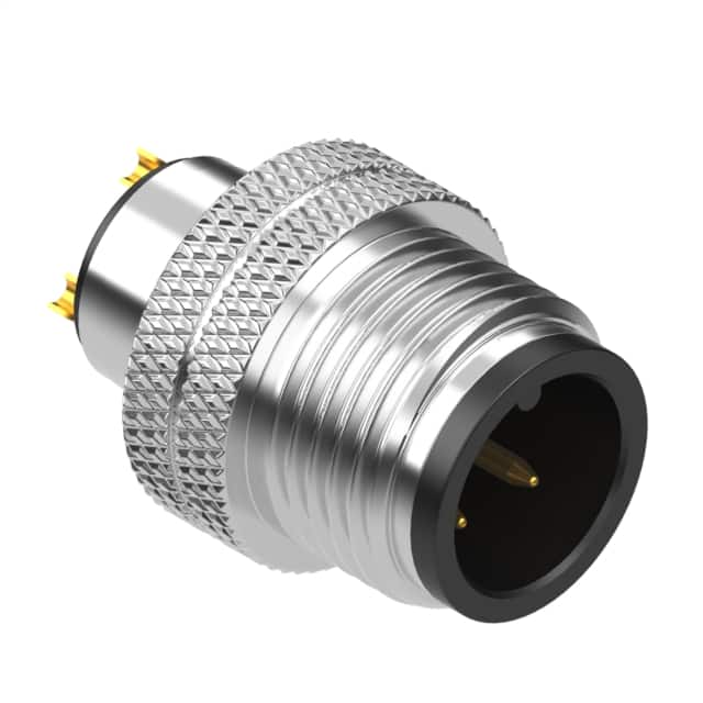50-00986 CONN PLUG MALE 3P GOLD SLDR CUP