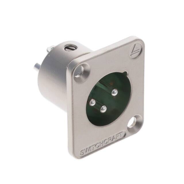 DE3M CONN RCPT MALE XLR 3P SOLDER CUP