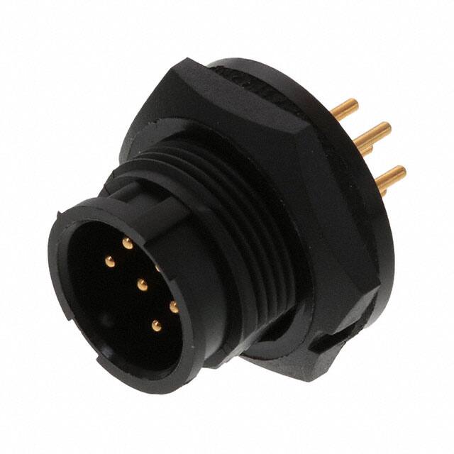 7291-6PG-300 CONN RCPT MALE 6POS GOLD SOLDER