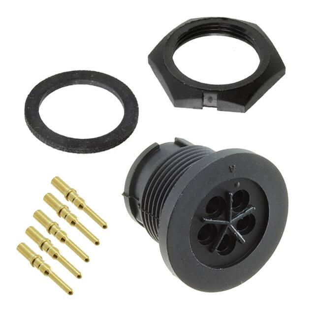 7380-5PG-300 CONN RCPT MALE 5POS GOLD CRIMP