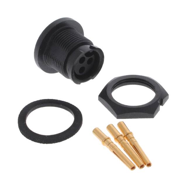 W7380-3SG-P-300 CONN RCPT FMALE 3POS GOLD CRIMP