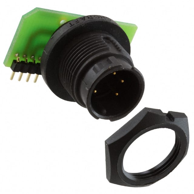 EN3P5MRAPCBW CONN RCPT MALE 5POS GOLD SOLDER