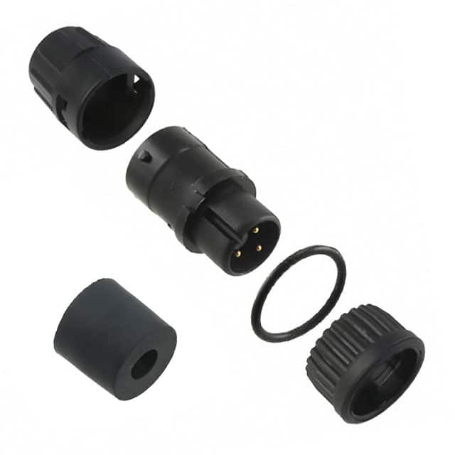 6382-3PG-315 CONN PLUG MALE 3P GOLD SLDR CUP