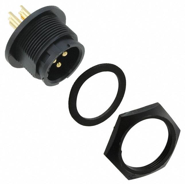 4182-3PG-3ES CONN RCPT MALE 3P GOLD SLDR CUP
