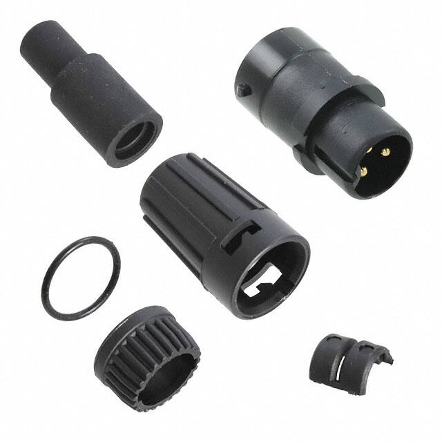 6382-3PG-516 CONN PLUG MALE 3P GOLD SLDR CUP