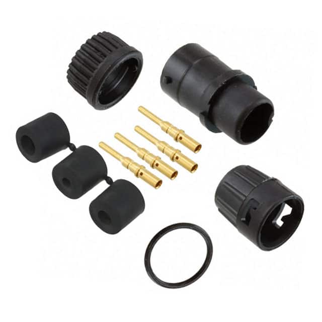 6380-4PG-3DC CONN PLUG MALE 4POS GOLD CRIMP