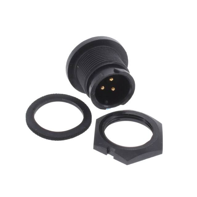 W7382-3PG-P-300 CONN RCPT MALE 3POS SOLDER CUP