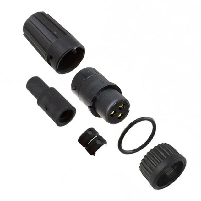 6282-3PG-522 CONN PLUG MALE 3P GOLD SLDR CUP