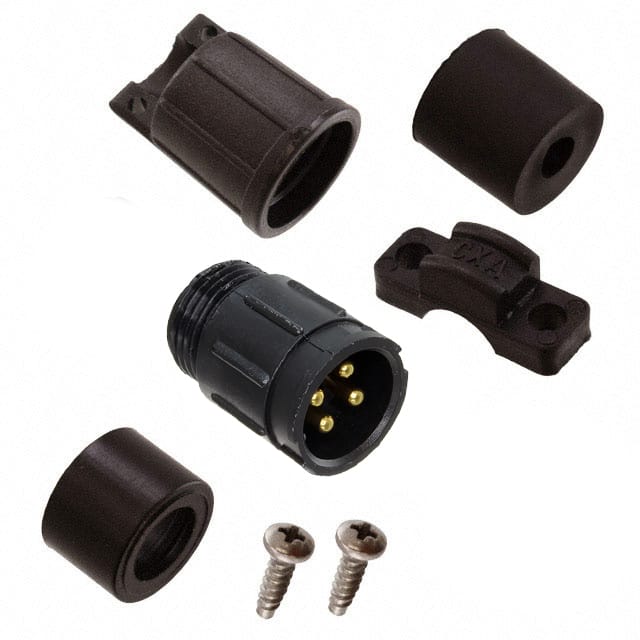 5182-4PG-524 CONN RCPT MALE 4P GOLD SLDR CUP