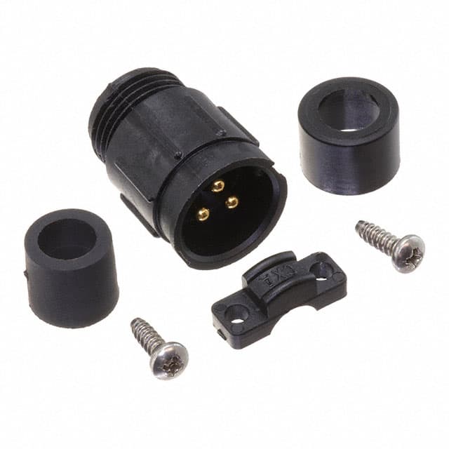 5182-3PG-530 CONN RCPT MALE 3P GOLD SLDR CUP