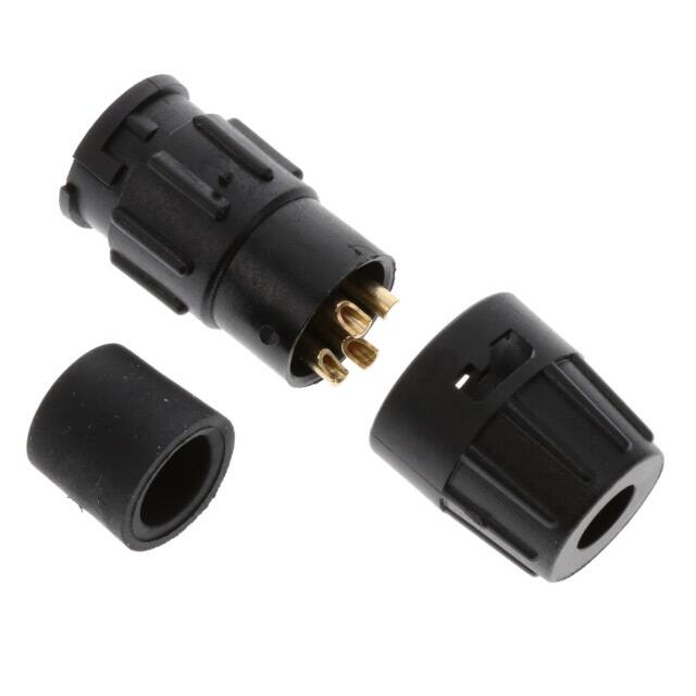 8282-4SG-315 CONN RCPT FMALE 4P GOLD SLDR CUP