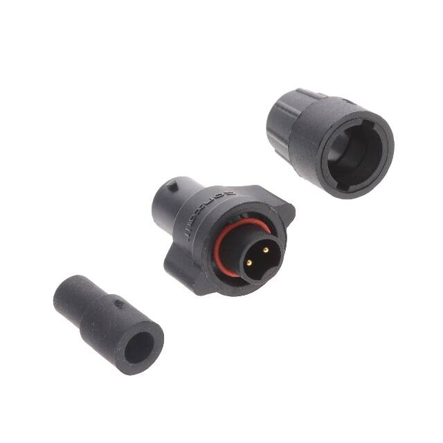 W16282-2PG-P-318 CONN PLUG MALE 2POS GOLD SOLDER