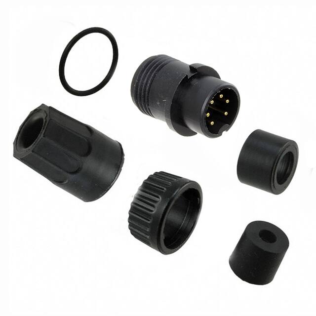 3282-6PG-321 CONN PLUG MALE 6P GOLD SLDR CUP