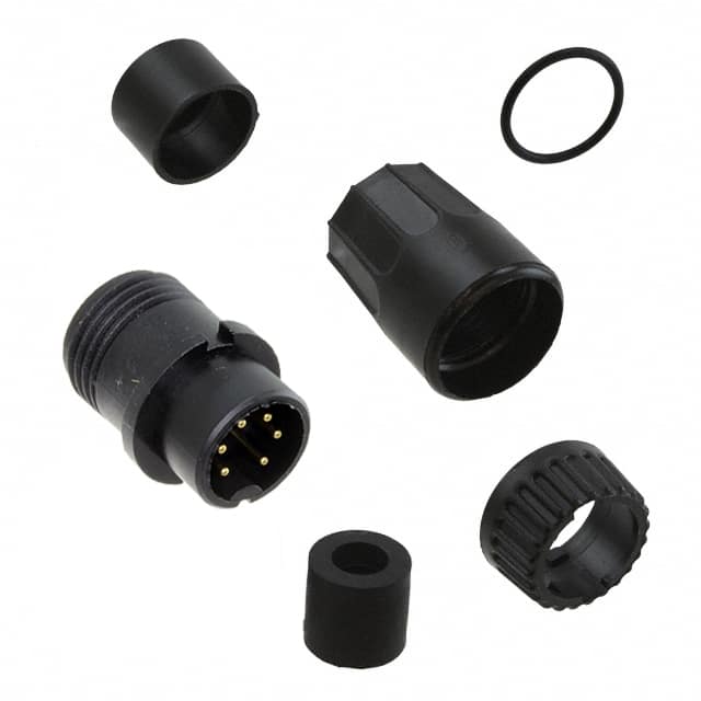 3282-6PG-324 CONN PLUG MALE 6P GOLD SLDR CUP