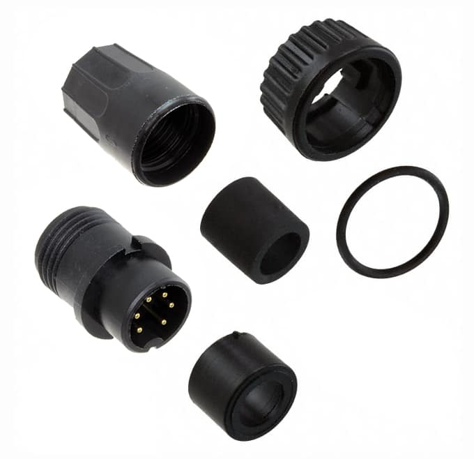 3282-6PG-315 CONN PLUG MALE 6P GOLD SLDR CUP