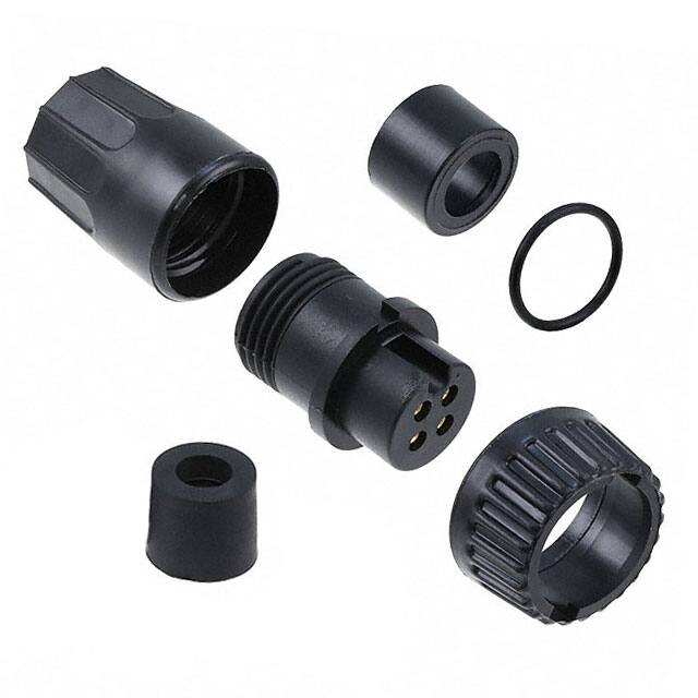 3282-4SG-315 CONN PLUG FMALE 4P GOLD SLDR CUP