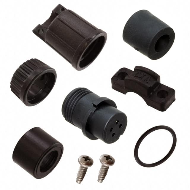 3282-4SG-524 CONN PLUG FMALE 4P GOLD SLDR CUP