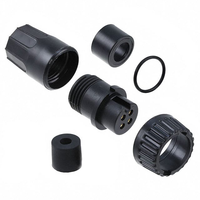 3382-4SG-315 CONN PLUG FMALE 4P GOLD SLDR CUP