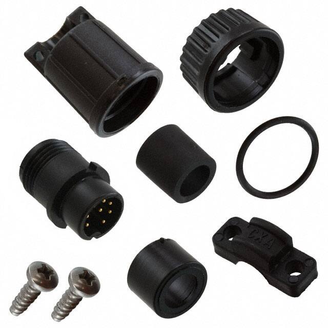 3282-8PG-530 CONN PLUG MALE 8P GOLD SLDR CUP