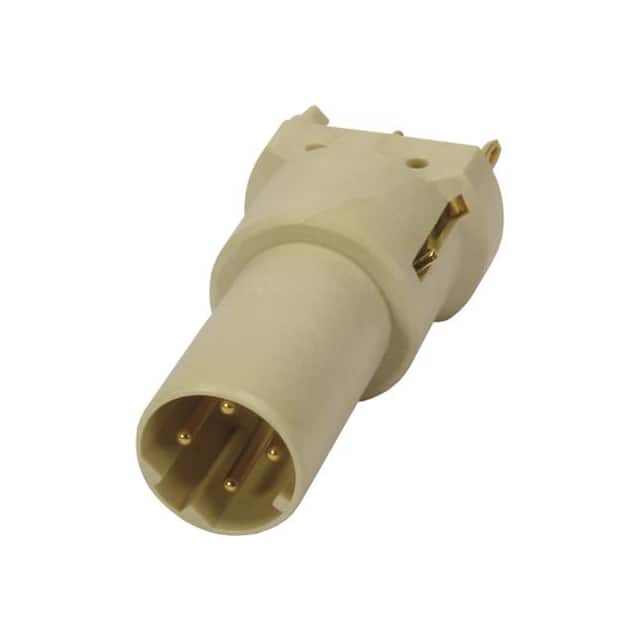 21033811418 CONN MALE INSERT 4POS GOLD SLDR