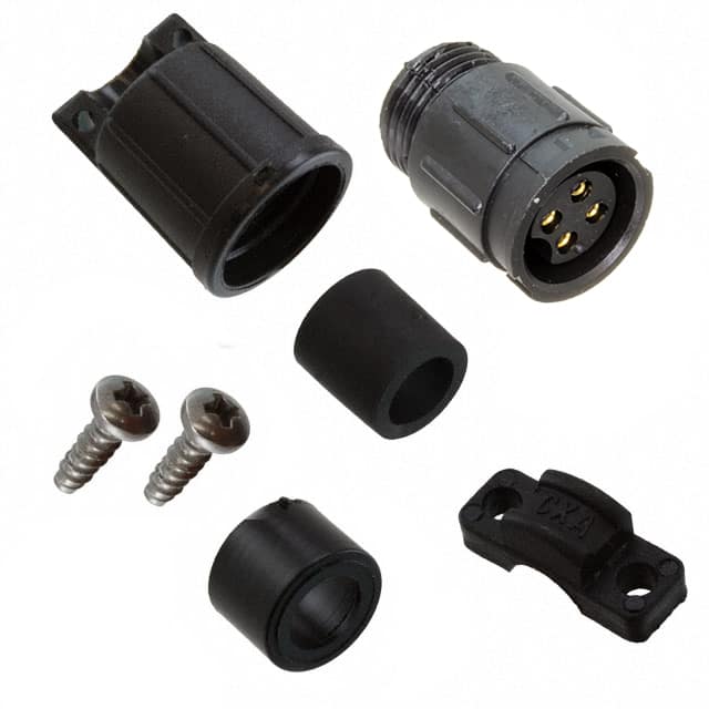 5382-4SG-530 CONN RCPT FMALE 4P GOLD SLDR CUP